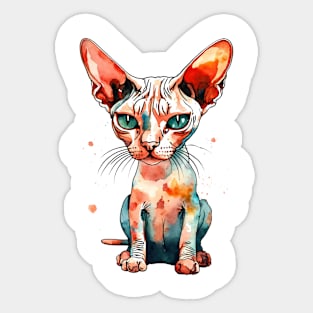 Funny cute Wrinkled cat Sticker